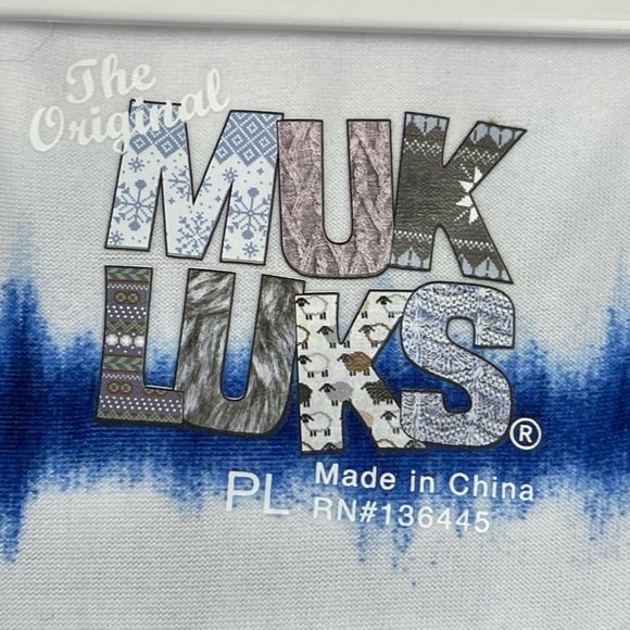 The original Muk Luks Cloud Jersey Knit Tye Dye Midi Dress Women Size PL - Picture 7 of 7